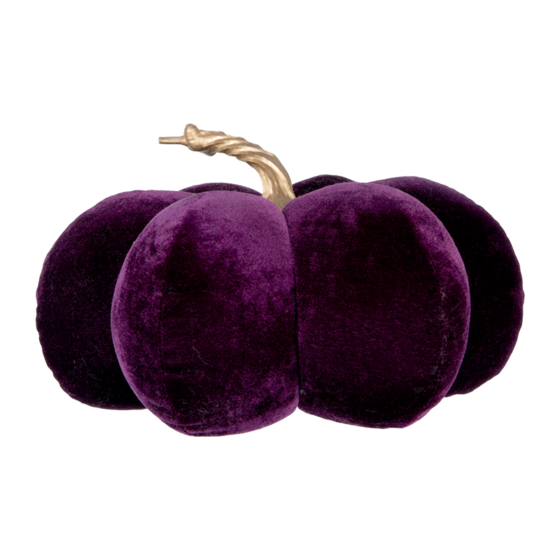 Purple Velvet Decorative Pumpkin ITEM PUM25002