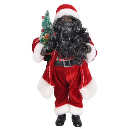 Santa with Evergreen Wreath ITEM 0126076