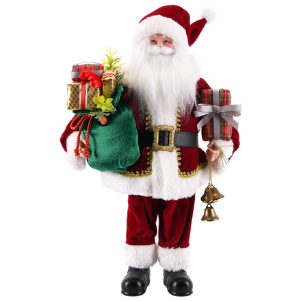 Santa with Green Gift Sack ITEM 0126104