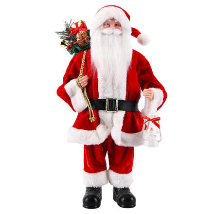 Classic Santa with White Lantern ITEM 0126105