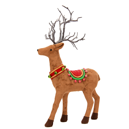 Caramel Reindeer with Festive Collar ITEM 0325048