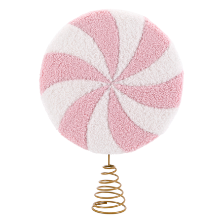 Pink Peppermint Christmas Tree Topper ITEM 1926012