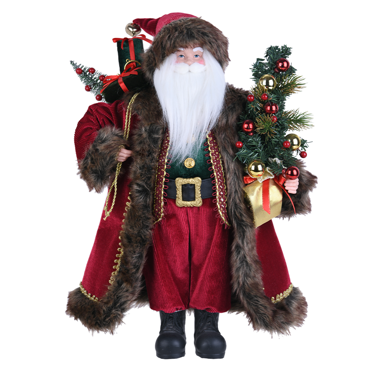 Woodland Santa with Christmas Tree