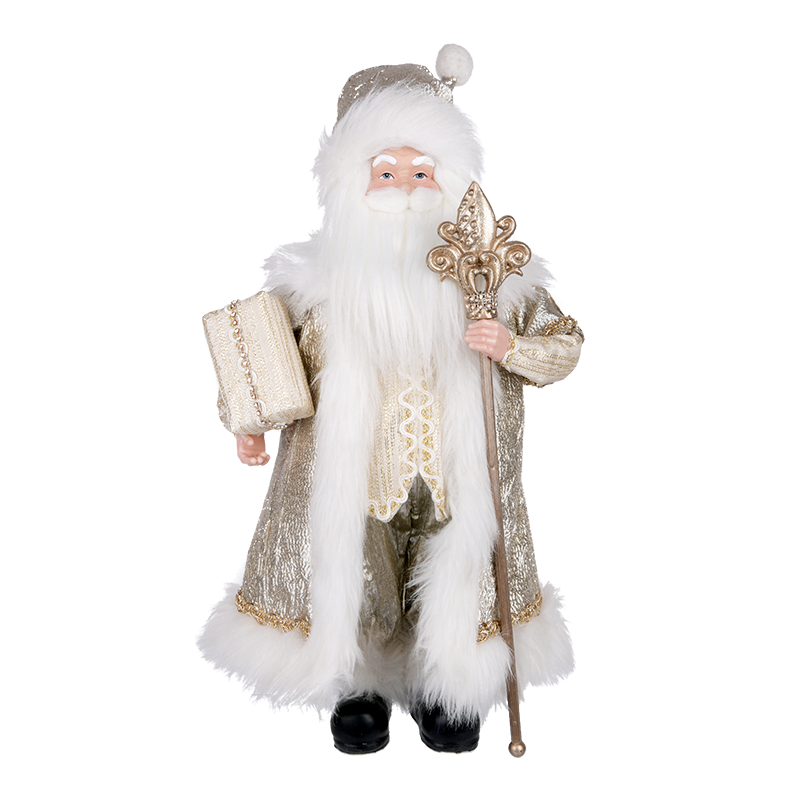 Ivory Santa with Ornate Staff