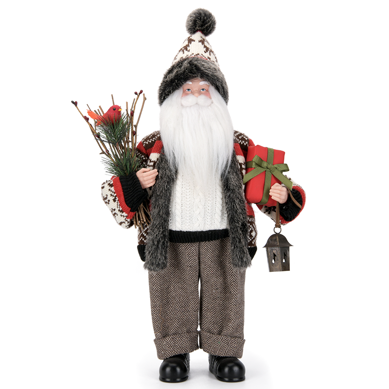 Gray & Black Santa Claus Figure ITEM 0125007