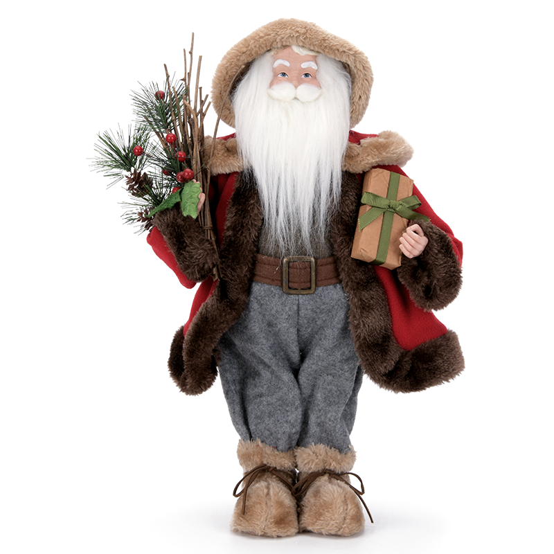 Brown & Gray Santa Claus Figure ITEM 0125012