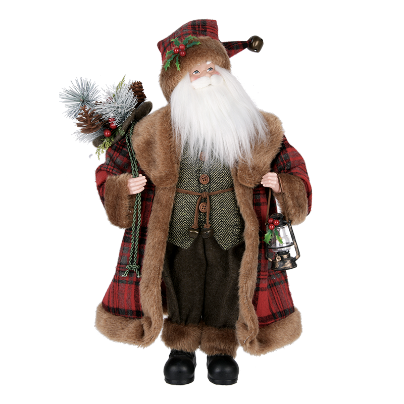 Brown & Red Santa Claus Figure ITEM 0125022