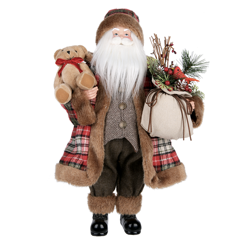 Brown & Red Santa Claus Figure ITEM 0125025