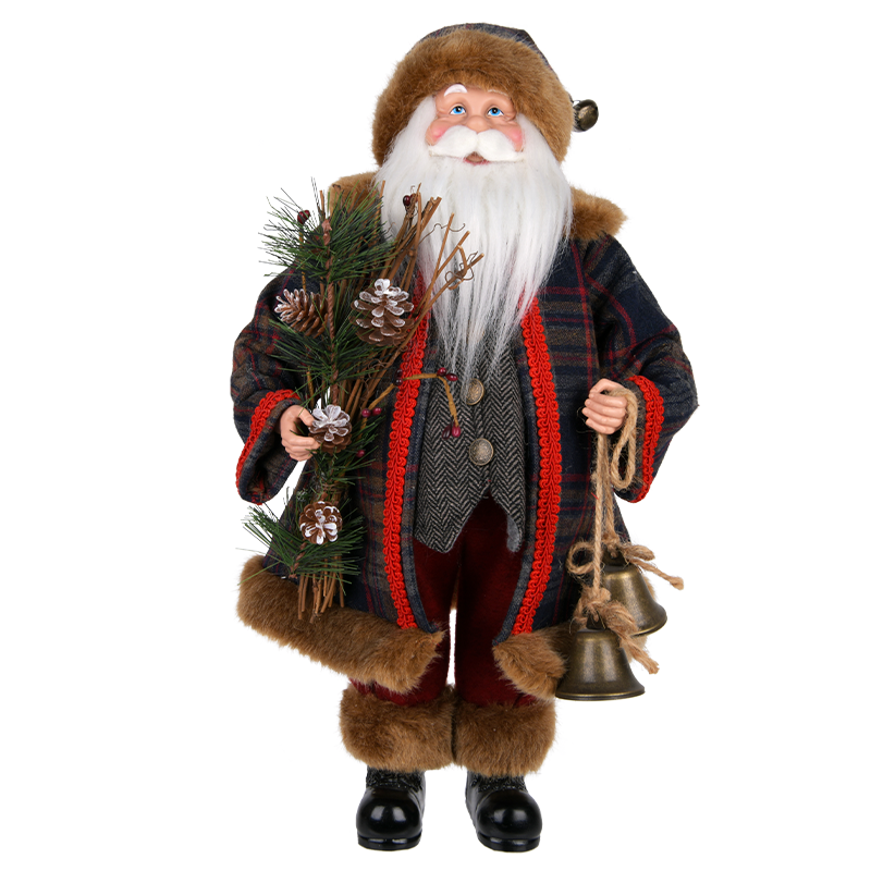 Brown & Red Santa Claus Figure ITEM 0125055