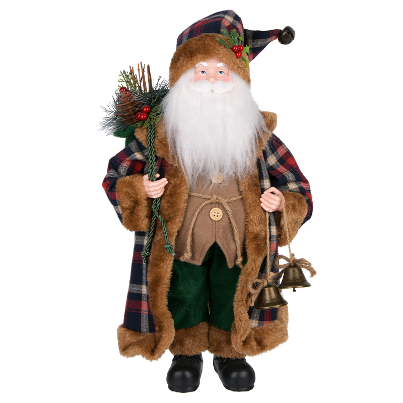 Brown & Green Santa Claus Figure ITEM 0125056