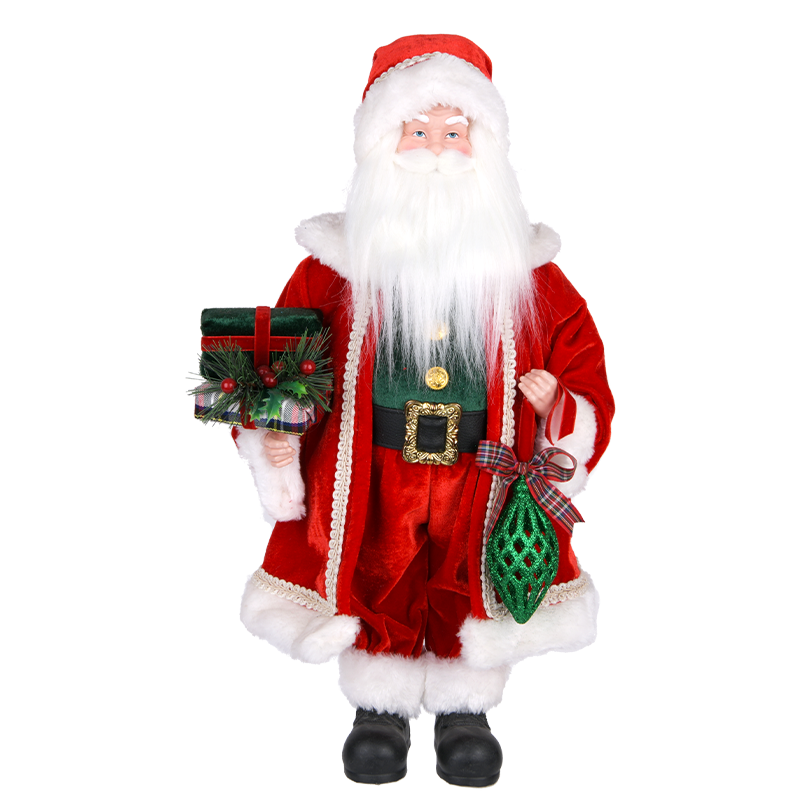 Red & White Santa Claus Figure