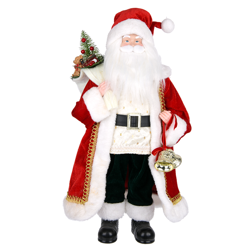 Red & White Santa Claus Figure