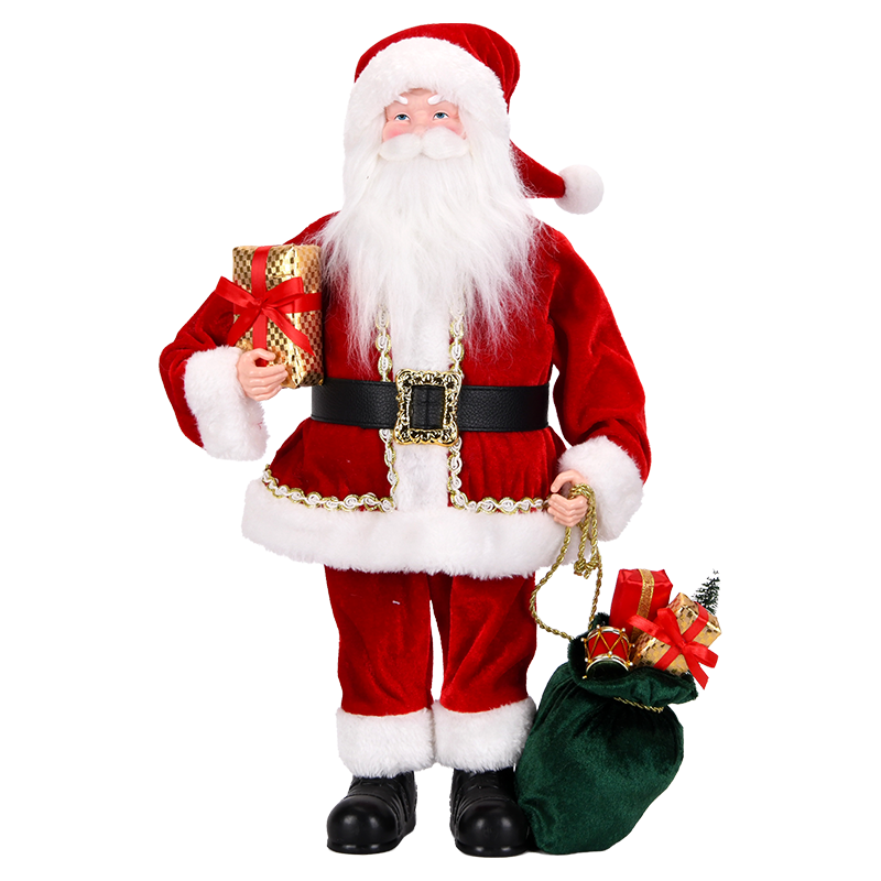 Red & White Santa Claus Figure