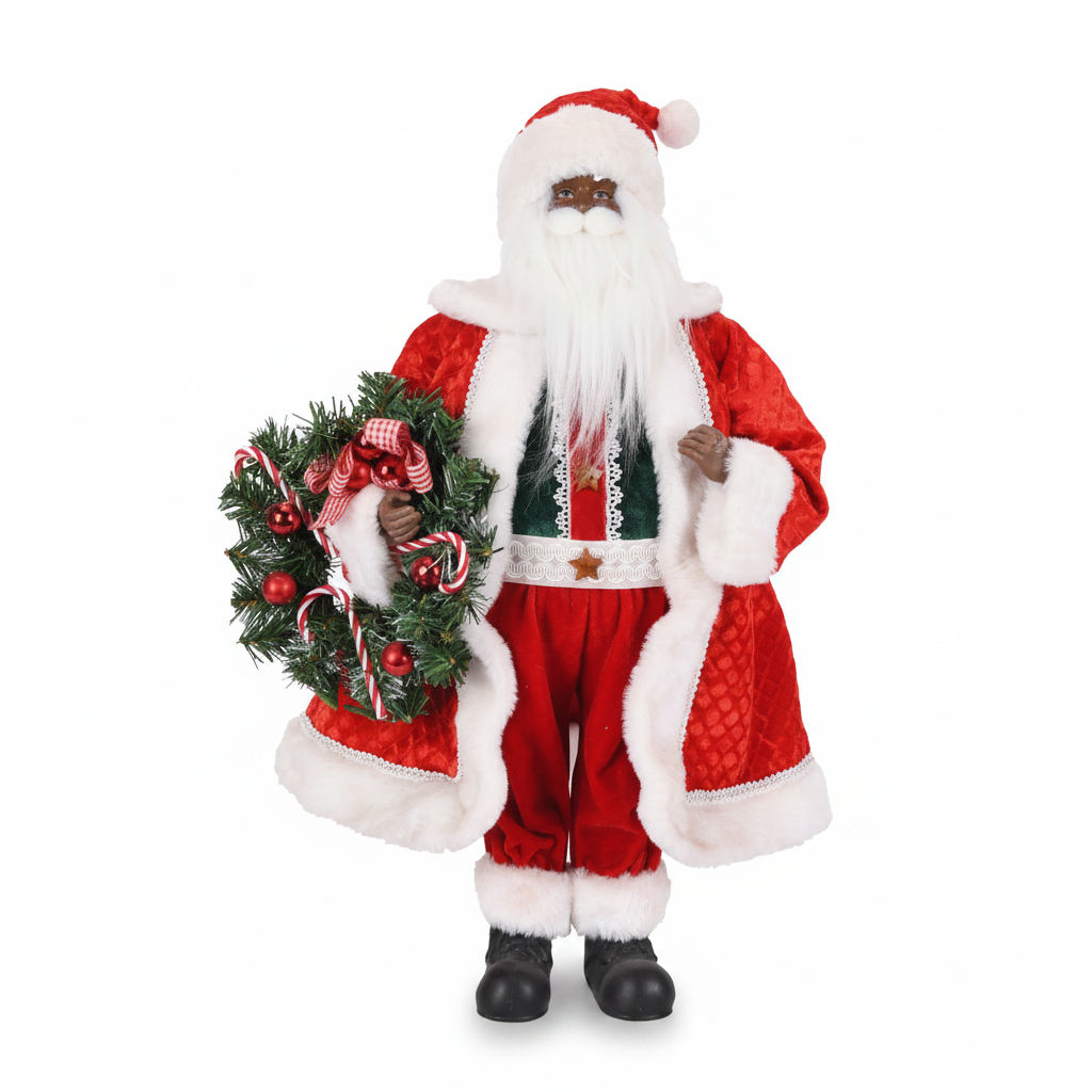 Red & White Santa Claus Figure view 2