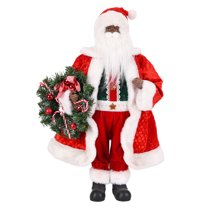Red & White Santa Claus Figure