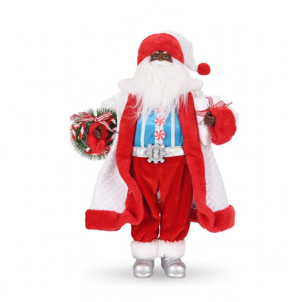 Red & White Santa Claus Figure view 2