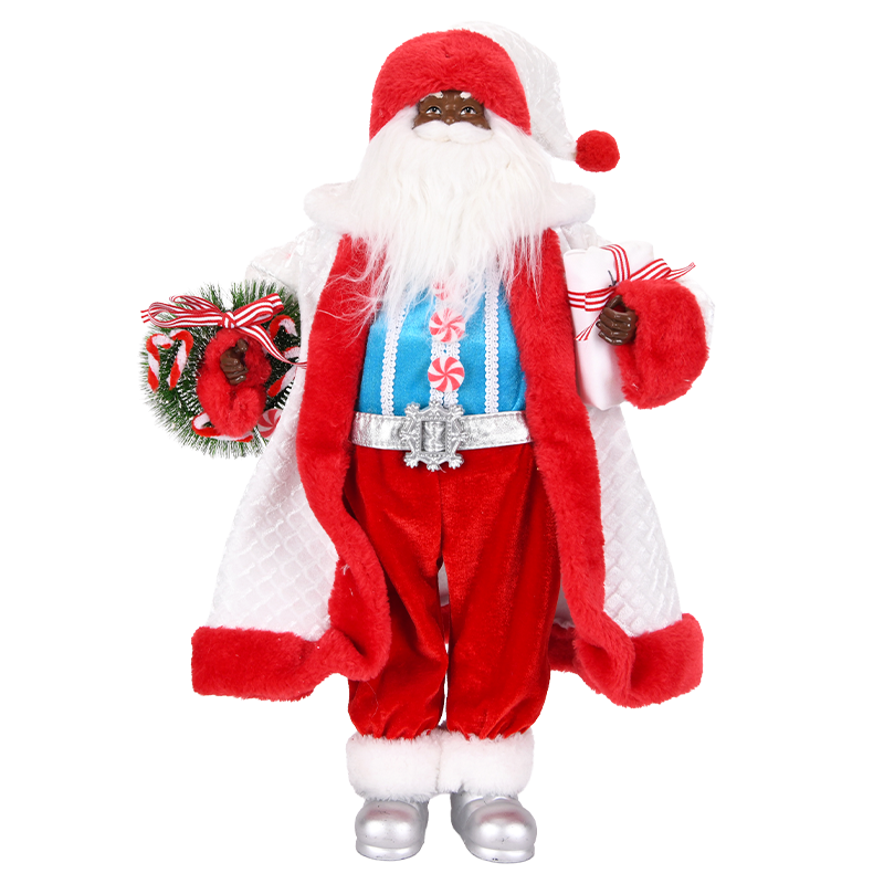 Red & White Santa Claus Figure
