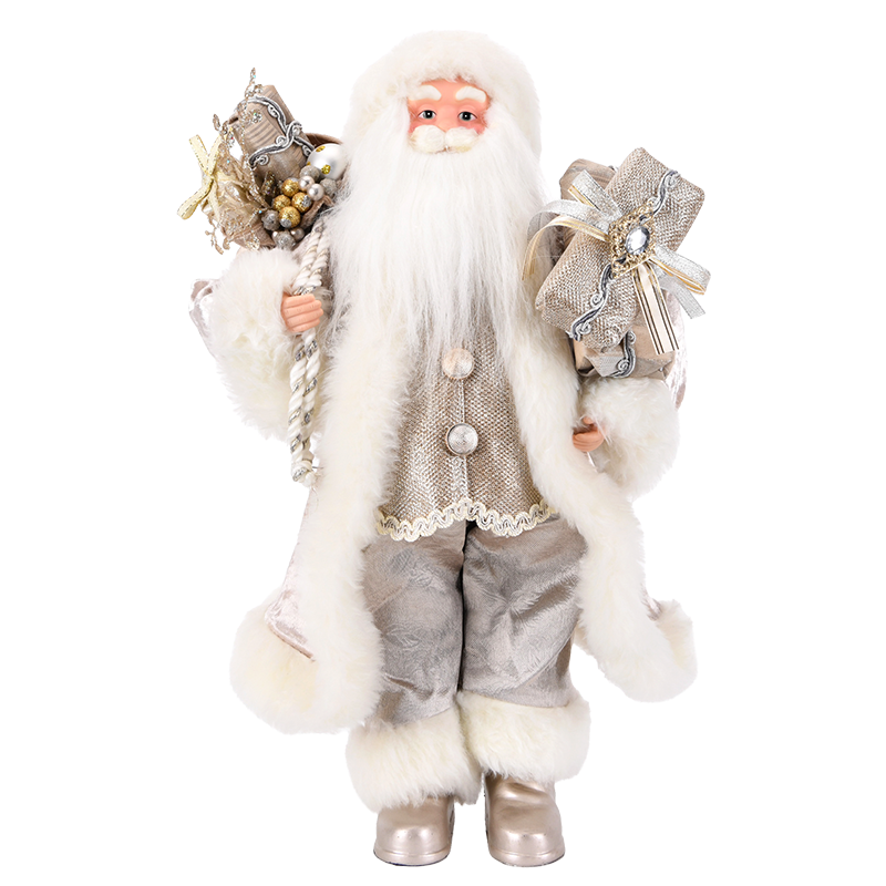 Gray & White Santa Claus Figure ITEM 0126083