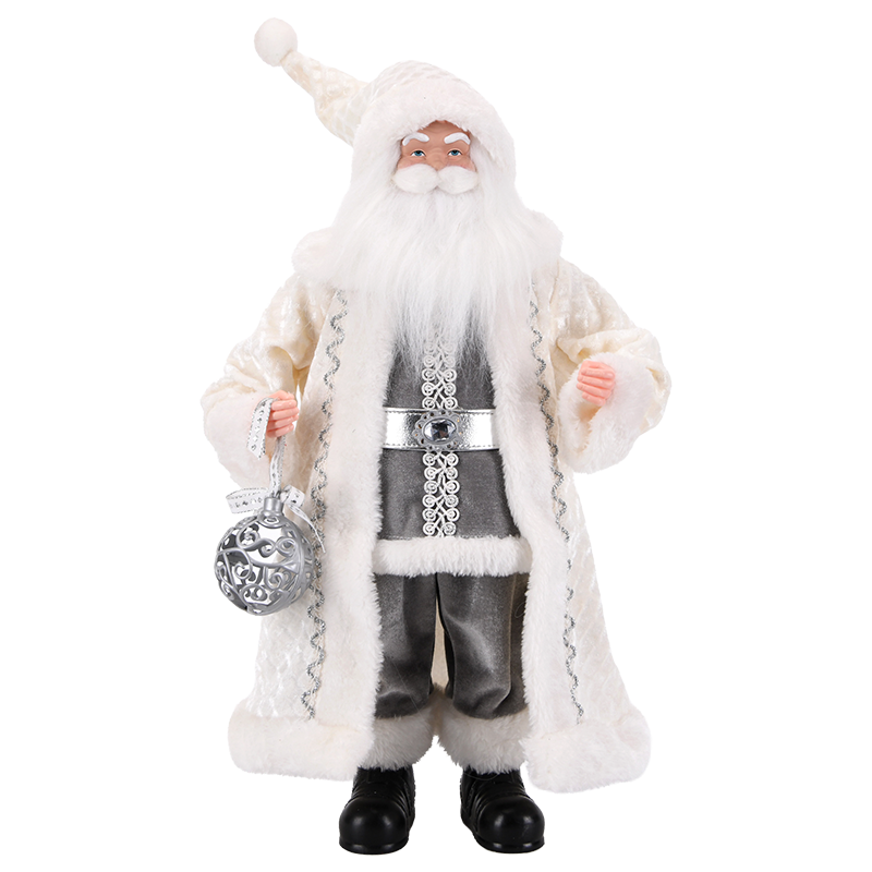Black & White Santa Claus Figure