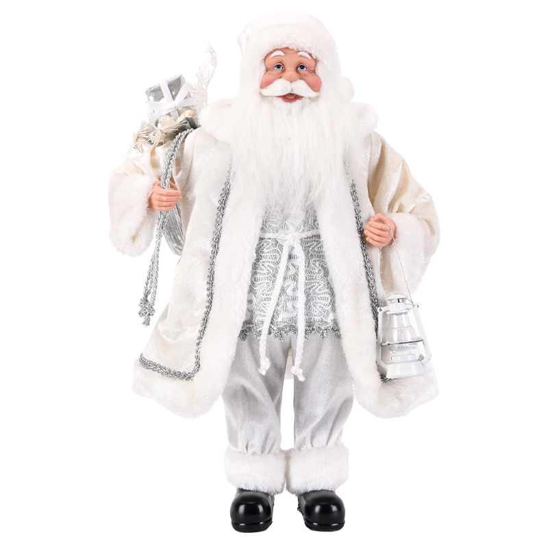 White & Gray Santa Claus Figure ITEM 0126091