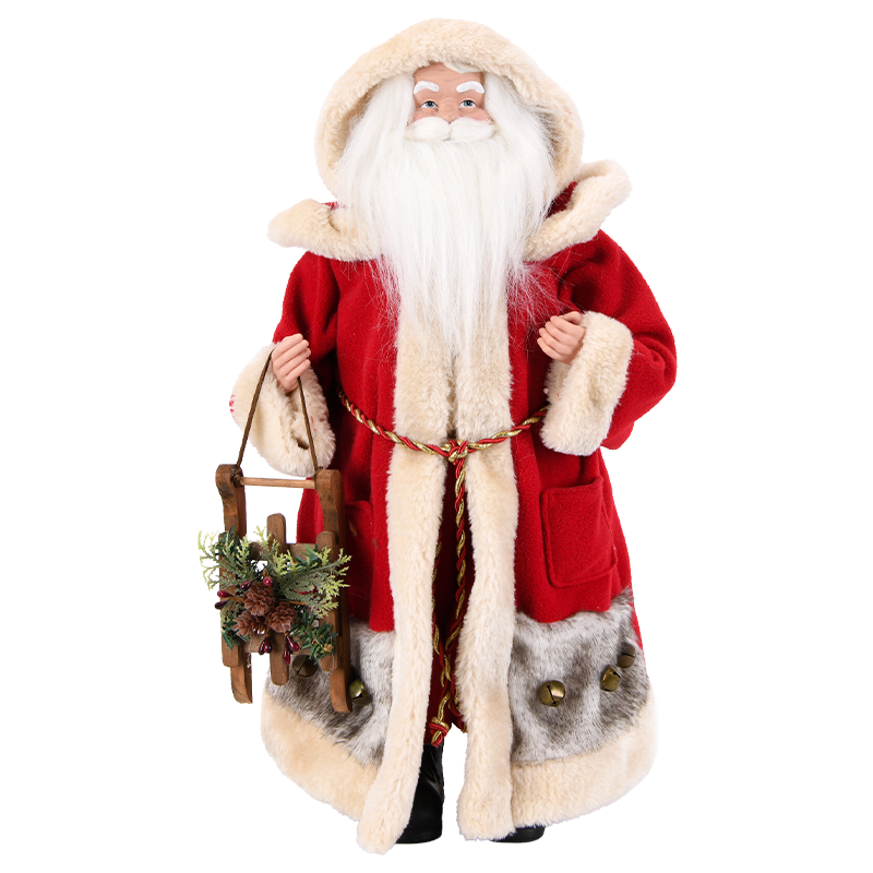 Hooded Santa with Woodland Sled