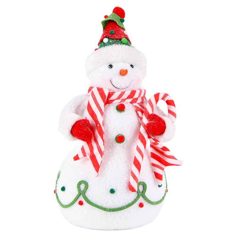 Snowman with Christmas Tree Hat
