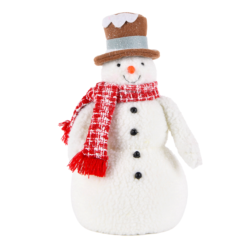 Snowman with Frosted Top Hat