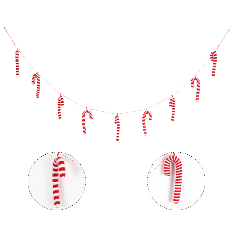 Candy Cane Christmas Banner